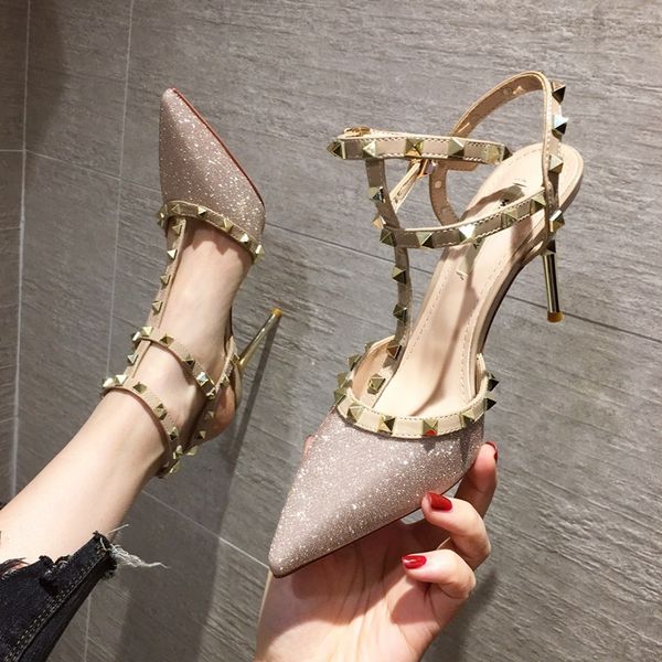 sequins t-strap pumps women fashion rivets high-heeled lady party dress shoes silver pink size 35-39, Black
sequins t-strap pumps women fashion rivets high-heeled lady party dress shoes silver pink size 35-39, Black