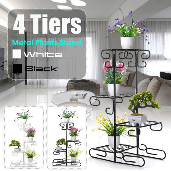 4 tier white/black metal plant stand display shelf holder indoor outdoor plant flower pot holder planters display rack
4 tier white/black metal plant stand display shelf holder indoor outdoor plant flower pot holder planters display rack