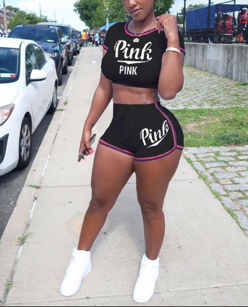 2020 summer casual pink letter print clothing set t-shirts and shorts suits casual outfit sweatshirts two pcs sportwear, White;red
2020 summer casual pink letter print clothing set t-shirts and shorts suits casual outfit sweatshirts two pcs sportwear, White;red