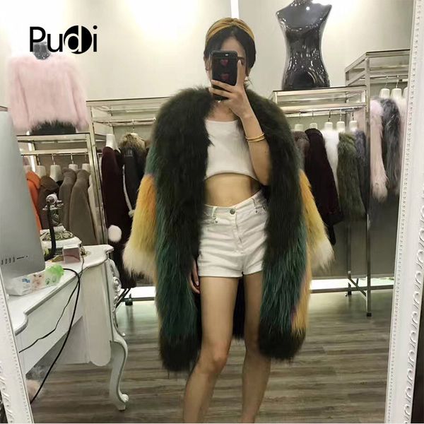 pudi knitted real raccoon fur coat/ jacket /overcoat women warm genuine fur coats long style 170914, Black
pudi knitted real raccoon fur coat/ jacket /overcoat women warm genuine fur coats long style 170914, Black