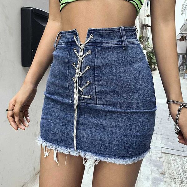 skirts summer denim women bandage hollow out design blue mini skirt 2021summer simple vintage leisure, Black
skirts summer denim women bandage hollow out design blue mini skirt 2021summer simple vintage leisure, Black