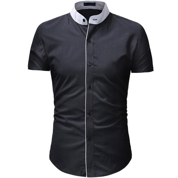 ostrich fashion slim fit shirt summer stand collar shirt men 2019 short sleeve blouse camisas para hombre, White;black
ostrich fashion slim fit shirt summer stand collar shirt men 2019 short sleeve blouse camisas para hombre, White;black
