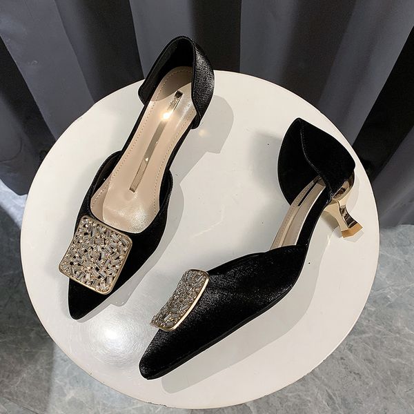 high heels women pumps shoes 2020 spring women square heel shoes woman high heel 5cm, Black
high heels women pumps shoes 2020 spring women square heel shoes woman high heel 5cm, Black