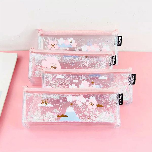 1pcs pvc transparent sequin pencil case colorful quicksand pencil bag korean stationery school supplies
1pcs pvc transparent sequin pencil case colorful quicksand pencil bag korean stationery school supplies