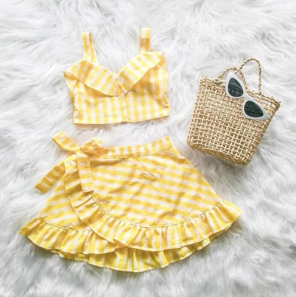 2019 girls sets 2pcs baby tracksuit suits beach cotton plaid suspender blouse+ butterfly skirts kids boutique clothes children clothing sets, White
2019 girls sets 2pcs baby tracksuit suits beach cotton plaid suspender blouse+ butterfly skirts kids boutique clothes children clothing sets, White