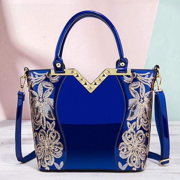 european american fashion rivet bag woman black embroidered bright leather shoulder bag lady's handbag sequins cross-body bags
european american fashion rivet bag woman black embroidered bright leather shoulder bag lady's handbag sequins cross-body bags