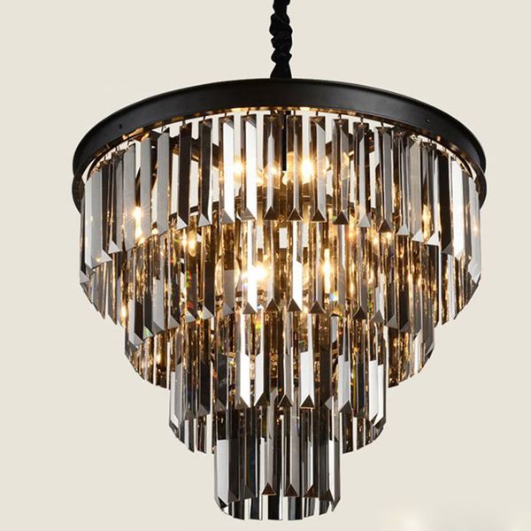 american black iron art crystal chandeliers chandelier chandelier light fixtures bedroom lamp, smoke gray crystal lamp
american black iron art crystal chandeliers chandelier chandelier light fixtures bedroom lamp, smoke gray crystal lamp