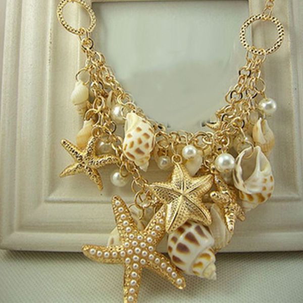 sea star faux pearl gift party dressing accessory fashion beach alloy shell decoration women necklace, Silver
sea star faux pearl gift party dressing accessory fashion beach alloy shell decoration women necklace, Silver