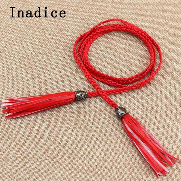 inadice women's belt fashion braided slim belts exquisite waist chain dress accessories tassel belt, Black;brown
inadice women's belt fashion braided slim belts exquisite waist chain dress accessories tassel belt, Black;brown