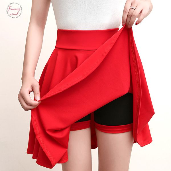 solid color shorts skirts womens 2018 summer prevents exposure high waist pleated skirt female korean elegant solid skirt, Black
solid color shorts skirts womens 2018 summer prevents exposure high waist pleated skirt female korean elegant solid skirt, Black