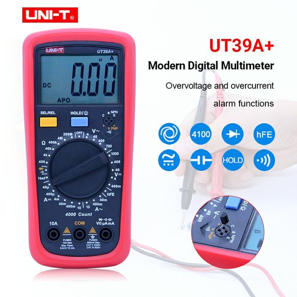 uni-t ut39a+/c+ vs ut39 series digital multimeter auto range with lcd backlight data hold multimetro tester
uni-t ut39a+/c+ vs ut39 series digital multimeter auto range with lcd backlight data hold multimetro tester