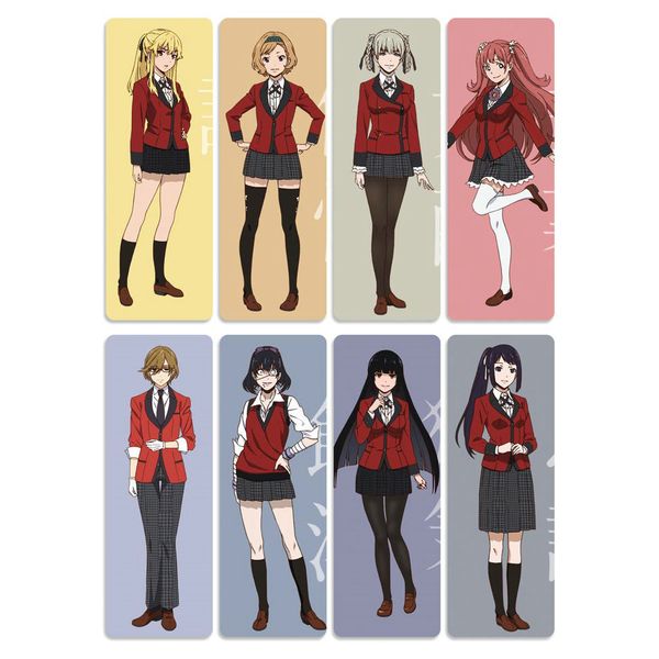 8pcs kakegurui anime bookmarks waterproof transparent pvc plastic bookmark beautiful book marks gift
8pcs kakegurui anime bookmarks waterproof transparent pvc plastic bookmark beautiful book marks gift