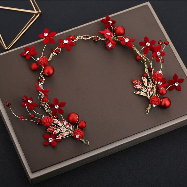 korean bride wedding headwear will red edelweiss soft drill chain hair band headwear hair decorate girl accessories, Silver
korean bride wedding headwear will red edelweiss soft drill chain hair band headwear hair decorate girl accessories, Silver