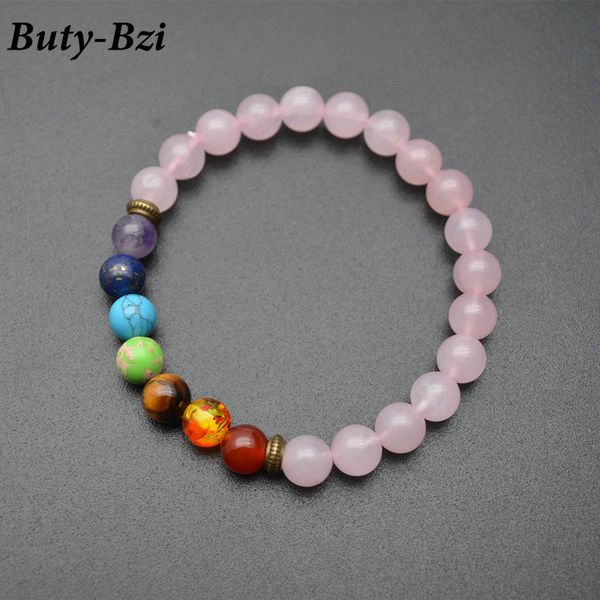smooth mix colors natural chakra stone round beads elastic line bracelets 8mm, Black
smooth mix colors natural chakra stone round beads elastic line bracelets 8mm, Black