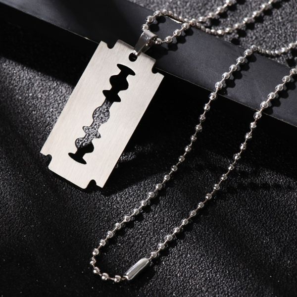 1 pc stainless unique steel razor blade shaped pendant hip hop dog tag necklace brand new pendant, Silver
1 pc stainless unique steel razor blade shaped pendant hip hop dog tag necklace brand new pendant, Silver