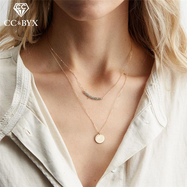 cc stainless steel necklace for women party accessories long layered necklaces jewelry gold color bijoux chain party cdnn022, Golden;silver
cc stainless steel necklace for women party accessories long layered necklaces jewelry gold color bijoux chain party cdnn022, Golden;silver