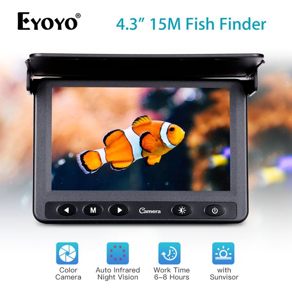 eyoyo 1000tvl 4.3 inch 15m cable fish finder ir night vision underwater led night vision fishing camera lcd monitor fishfinder
eyoyo 1000tvl 4.3 inch 15m cable fish finder ir night vision underwater led night vision fishing camera lcd monitor fishfinder