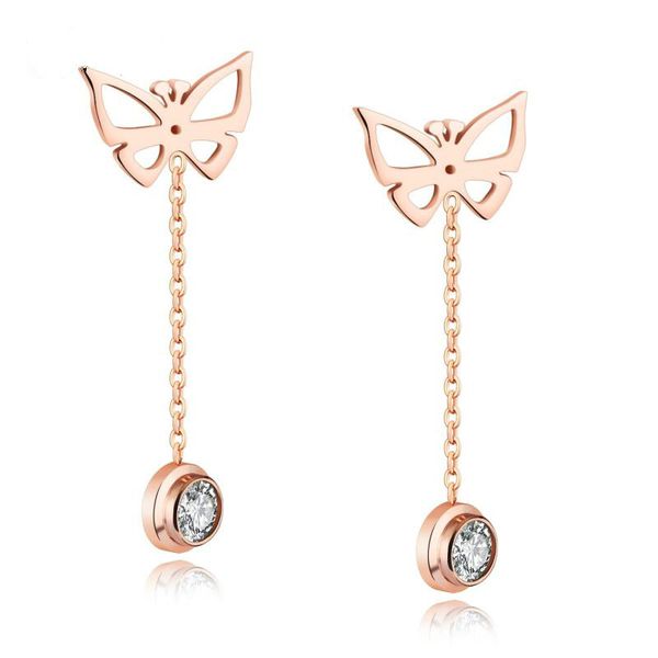 oumart women earrings,fresh and sweet simple and versatile,single zircon butterfly tassel earrings,jewelry earrings, Golden;silver
oumart women earrings,fresh and sweet simple and versatile,single zircon butterfly tassel earrings,jewelry earrings, Golden;silver