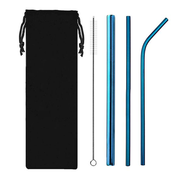 reusable 304 metal drinking straws stainless steel sturdy bent straight drinks straw with cleaning brush bar party accessory
reusable 304 metal drinking straws stainless steel sturdy bent straight drinks straw with cleaning brush bar party accessory