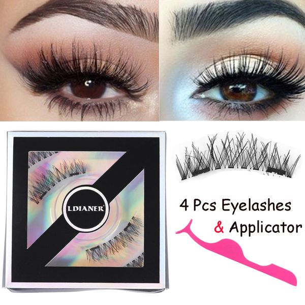4 pcs dual magnetic false eyelashes with 1 pc eyelashes tweezer natural long wispy extension no glue need makeup tools
4 pcs dual magnetic false eyelashes with 1 pc eyelashes tweezer natural long wispy extension no glue need makeup tools