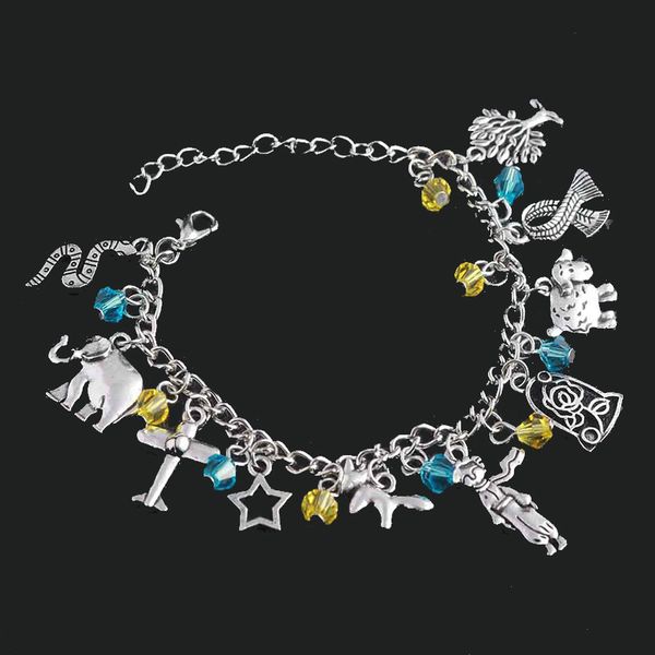 midy movie little prince bracelets silver le petit prince elephant flat rose charms bangle women girl wristlet trinket gift, Black
midy movie little prince bracelets silver le petit prince elephant flat rose charms bangle women girl wristlet trinket gift, Black