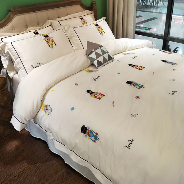 luxury white embroidery comforter bedding sets cotton for king size bed sheets pillowcases bed cover set linen
luxury white embroidery comforter bedding sets cotton for king size bed sheets pillowcases bed cover set linen