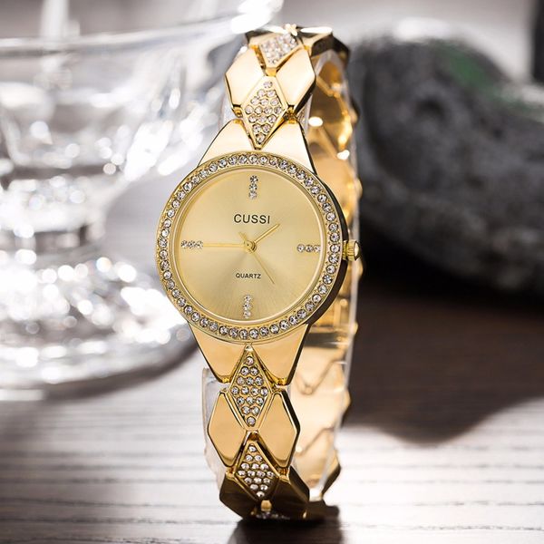 cussi 2018 new womens watches gold luxury rhinestone ladies bracelet watches fashion dress quartz wristwatch reloj mujer gifts, Slivery;brown
cussi 2018 new womens watches gold luxury rhinestone ladies bracelet watches fashion dress quartz wristwatch reloj mujer gifts, Slivery;brown