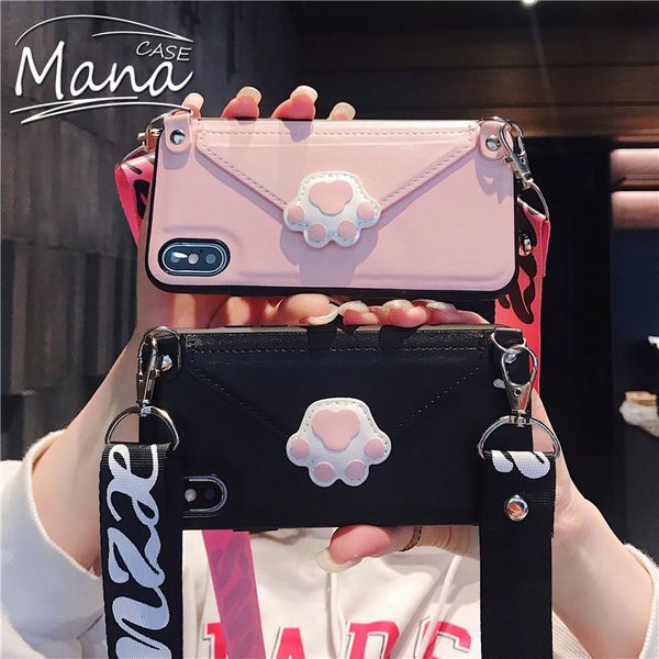 cat claw support lanyard wallet phone case for iphone 11pro max xr 6 6s 7 8 plus for flip leather back cover cases
cat claw support lanyard wallet phone case for iphone 11pro max xr 6 6s 7 8 plus for flip leather back cover cases