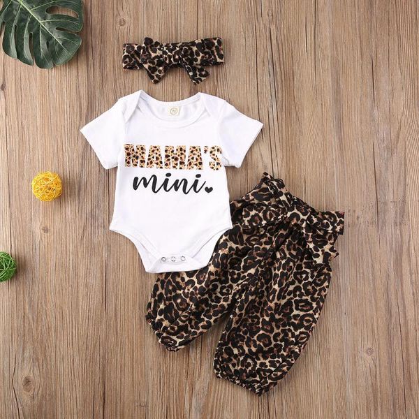 newborn baby girls clothes sets leopard print short sleeve romper +pants+headband 3pcs, White
newborn baby girls clothes sets leopard print short sleeve romper +pants+headband 3pcs, White