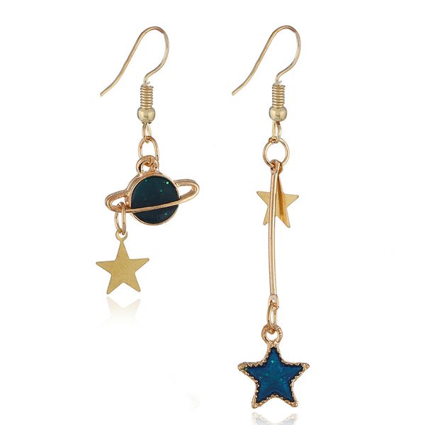 asymmetric fashion girls'baitao blue moon planet earrings in japan and korea, Golden
asymmetric fashion girls'baitao blue moon planet earrings in japan and korea, Golden
