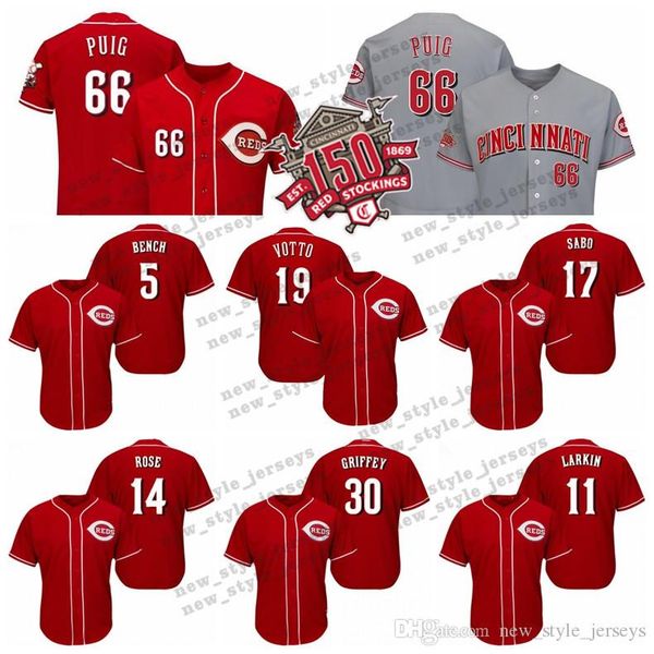 Votto Cincinnati Yasiel Puig Reds 150th 19 Joey Votto 11 Barry Larkin 17 Chris Sabo 19 Joey Votto 14 Pete Rose Baseball Jerseys
Votto Cincinnati Yasiel Puig Reds 150th 19 Joey Votto 11 Barry Larkin 17 Chris Sabo 19 Joey Votto 14 Pete Rose Baseball Jerseys