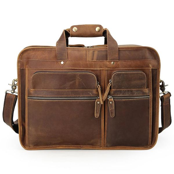 tiding men's luxury handmade leather business briefcase for 17'' laptravel handbag crazy horse skin shoulder messenger bag
tiding men's luxury handmade leather business briefcase for 17'' laptravel handbag crazy horse skin shoulder messenger bag