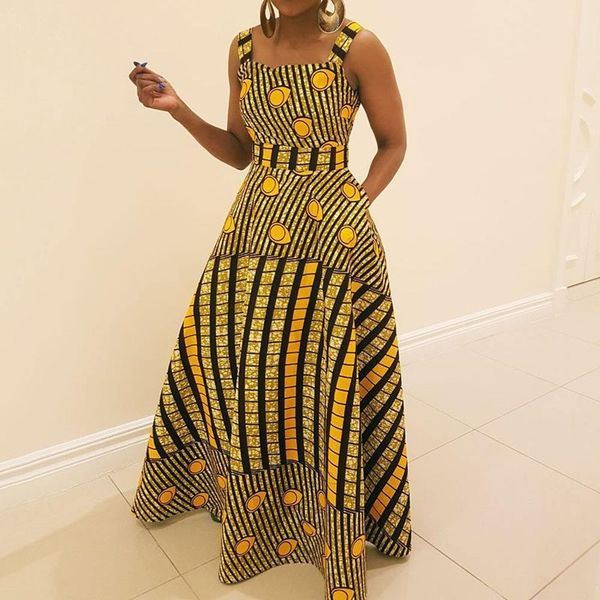 african maxi dress women boho ethnic fashion print sleeveless robe swing summer elegant casual yellow party long dresses female, Black;gray
african maxi dress women boho ethnic fashion print sleeveless robe swing summer elegant casual yellow party long dresses female, Black;gray