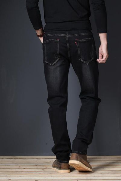 js675j-2020 summer jeans men's straight fit large mid waist men's jeans elastic simple business pants, Blue
js675j-2020 summer jeans men's straight fit large mid waist men's jeans elastic simple business pants, Blue