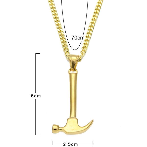 wholesale-fashion hip hop necklace hammer pendant european and american men's hip hop necklace, Silver
wholesale-fashion hip hop necklace hammer pendant european and american men's hip hop necklace, Silver