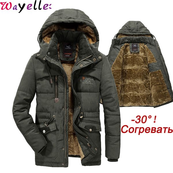 plus size 7xl 8xl winter thick warm jackets mens parkas 2019 wool liner hooded cotton jacket male windproof multi-pocket outwear, Black
plus size 7xl 8xl winter thick warm jackets mens parkas 2019 wool liner hooded cotton jacket male windproof multi-pocket outwear, Black