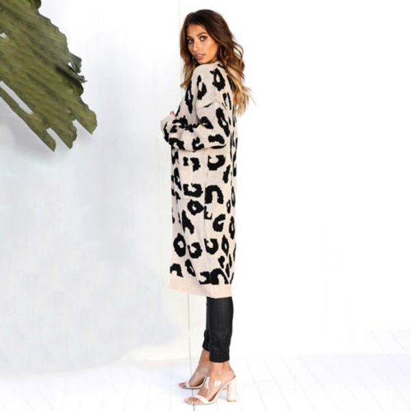 women's knits & tees winter fashion woman sweaters long sleeve leopard print knitted cardigan sweater coat women clothing plus size 20, White
women's knits & tees winter fashion woman sweaters long sleeve leopard print knitted cardigan sweater coat women clothing plus size 20, White