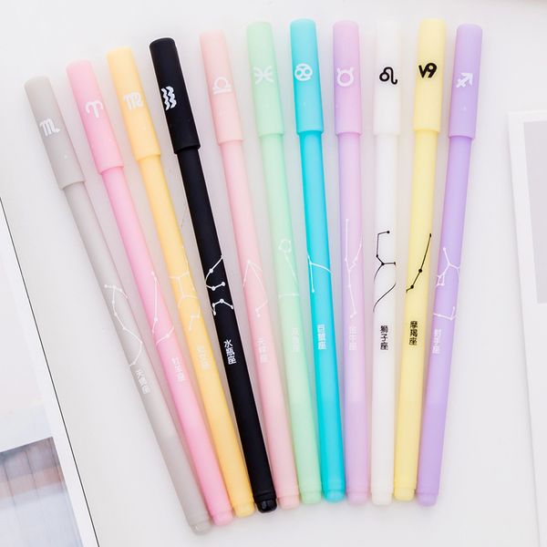 2pcs/set creative twelve constellations gel pen kawai stationery black ink signature pen for writing office school supplies gift
2pcs/set creative twelve constellations gel pen kawai stationery black ink signature pen for writing office school supplies gift