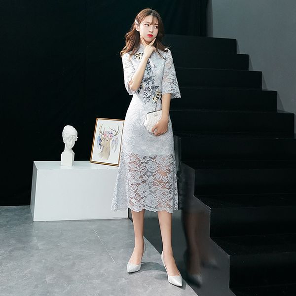 2019 vintage chinese style wedding dress retro toast clothing gown marriage cheongsam qipao party evening dress vestidos clothes, Red
2019 vintage chinese style wedding dress retro toast clothing gown marriage cheongsam qipao party evening dress vestidos clothes, Red