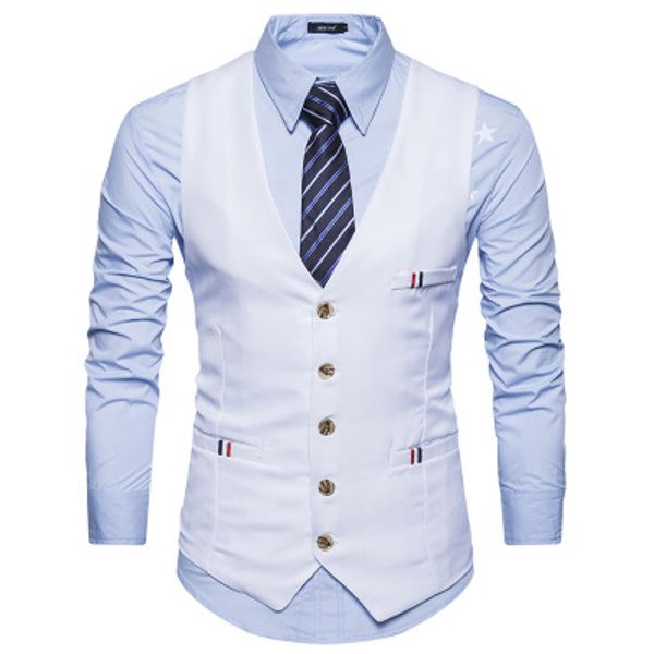 men's suit vest spring and autumn new men's british slim suit vest european fashion professional vests 095, Black;white
men's suit vest spring and autumn new men's british slim suit vest european fashion professional vests 095, Black;white