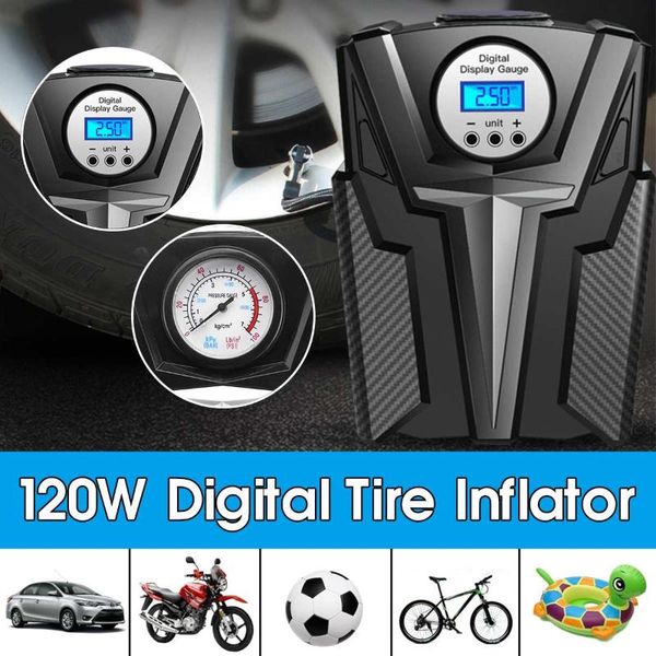 new digital tire inflator pump dc 12 volt car portable air compressor pump 150 psi auto aire for car motorcycle led light
new digital tire inflator pump dc 12 volt car portable air compressor pump 150 psi auto aire for car motorcycle led light