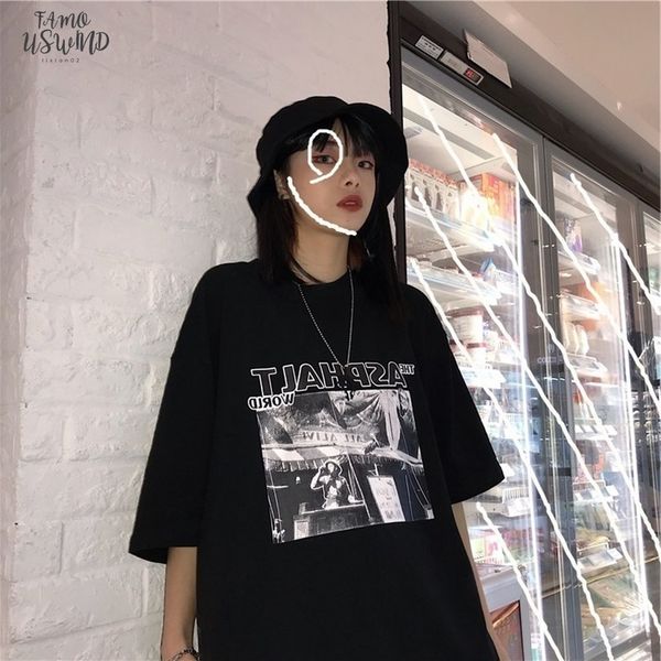 harajuku t shirts women simple letter printed korean summer t shirt hip hop streetwear leisure all match short sleeve tees, White
harajuku t shirts women simple letter printed korean summer t shirt hip hop streetwear leisure all match short sleeve tees, White