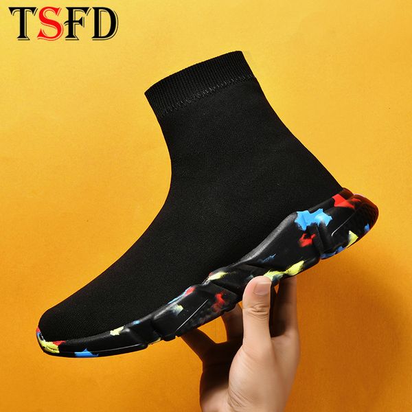 sock shoes men sneakers thick bottom men's casual shoes men slip-on outdoor summer camouflage walk shoe flats footwear s10, Black
sock shoes men sneakers thick bottom men's casual shoes men slip-on outdoor summer camouflage walk shoe flats footwear s10, Black