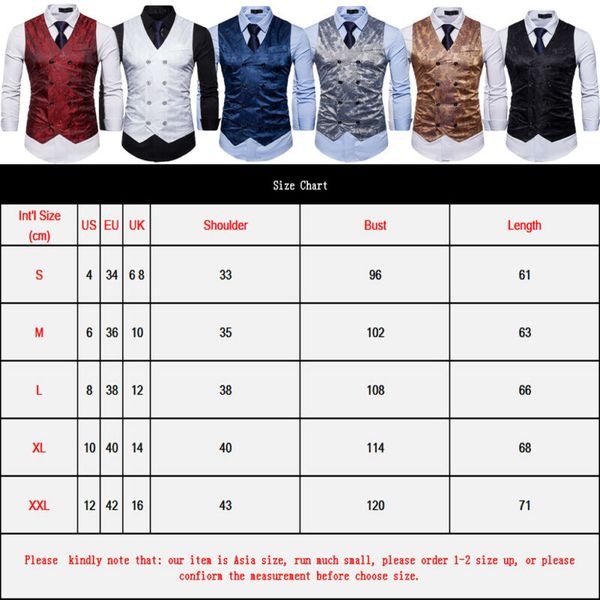 shaelyn 2019 men business suit vest formal tuxedo waistcoat jacket vest, Black;white
shaelyn 2019 men business suit vest formal tuxedo waistcoat jacket vest, Black;white