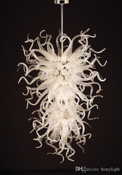 white glass crystal chandelier light artistic decoration style hand blown glass modern chandelier light
white glass crystal chandelier light artistic decoration style hand blown glass modern chandelier light