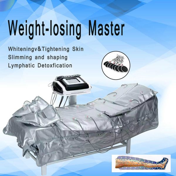 3 in 1 far infrared pressotherapy electric muscle stimulation ems sauna blanket air pressure pressotherapy lymph drainage whole body massag
3 in 1 far infrared pressotherapy electric muscle stimulation ems sauna blanket air pressure pressotherapy lymph drainage whole body massag