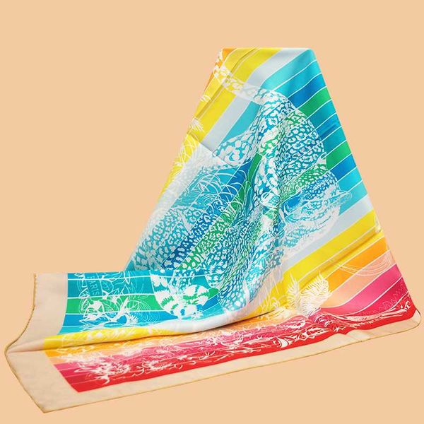 huajun 2 store || rainbow dazzling "jungle love rainbow" 90 silk square scarf twill print scarf hand-rolled, Blue;gray
huajun 2 store || rainbow dazzling "jungle love rainbow" 90 silk square scarf twill print scarf hand-rolled, Blue;gray