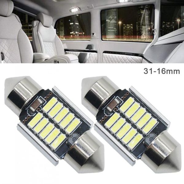1 pair 31mm white super bright 5730 smd canbus error festoon led bulb auto interior dome lamp car styling light
1 pair 31mm white super bright 5730 smd canbus error festoon led bulb auto interior dome lamp car styling light
