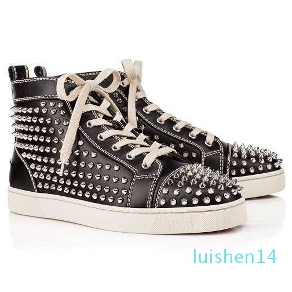 designer shoes studded spikes red bottom sneakers high pik pik spiked men shoes black white leather flat party shoe al14
designer shoes studded spikes red bottom sneakers high pik pik spiked men shoes black white leather flat party shoe al14
