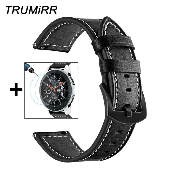 22mm genuine leather watchband + screen protector for samsung galaxy watch 46mm gear s3 quick release band wrist strap wristband, Black;brown
22mm genuine leather watchband + screen protector for samsung galaxy watch 46mm gear s3 quick release band wrist strap wristband, Black;brown